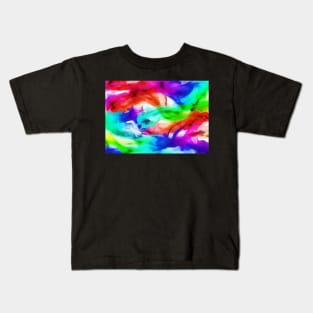 Flowing Rainbow of Silk Kids T-Shirt